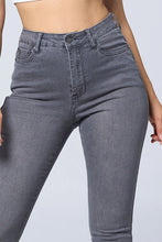 Load image into Gallery viewer, Solid Gray Denim Skinny Jean