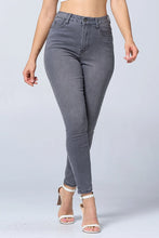 Load image into Gallery viewer, Solid Gray Denim Skinny Jean