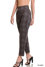 Load image into Gallery viewer, PLAID PULL-ON STRETCH DRESS PANTS
