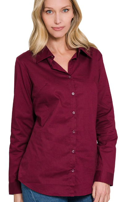 Classic Button Up Long Sleeve