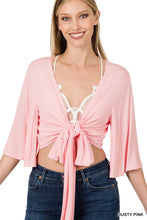Load image into Gallery viewer, LUXE RAYON CROPPED CARDIGAN
