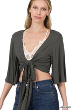 Load image into Gallery viewer, LUXE RAYON CROPPED CARDIGAN
