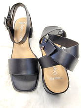 Load image into Gallery viewer, WIDE FIT OPEN TOE, ANKLE STRAP, CASUAL, BLOCK HEELS
